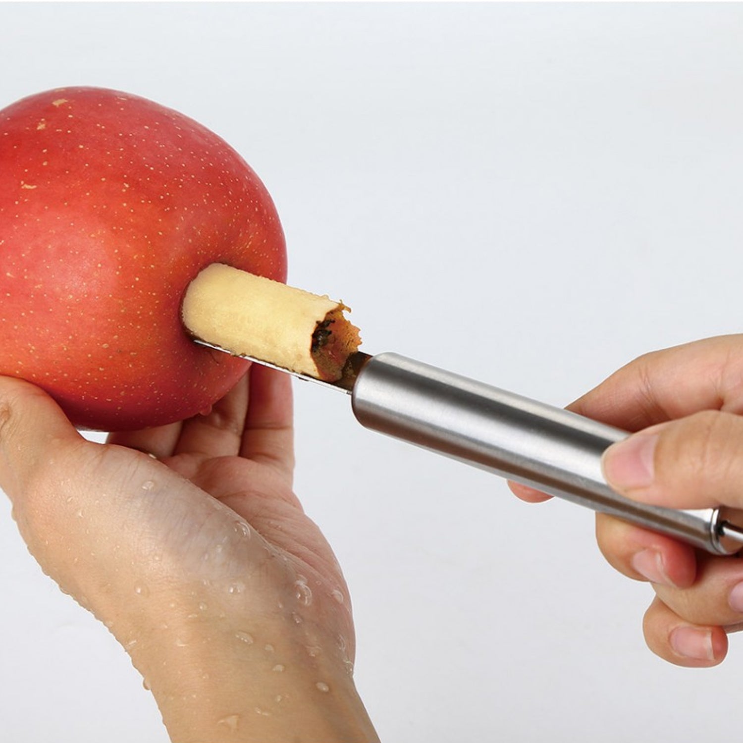 5506 Fruit Core Stainless Steel Set, Core Remover for Apple and Pear, Kitchen Prep Tool Fruit Core Remover Tool with Soft Handle, Apple Corer Stainless Steel, Kitchen Gadget Dishwasher Safe 5506 Fruit Core Stainless Steel Set, Core Remover for Apple and Pear, Kitchen Prep Tool Fruit Core Remover Tool with Soft Handle, Apple Corer Stainless Steel, Kitchen Gadget Dishwasher Safe